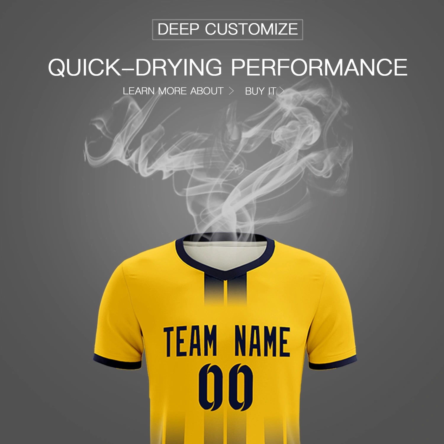 Custom Gold01 Navy Vertical Training Uniform Soccer Sets Jersey