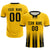 Custom Gold01 Black Vertical Training Uniform Soccer Sets Jersey