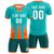 Custom Bright Green Orange Vertical Training Uniform Soccer Sets Jersey