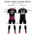 Custom Black Pink Vertical Training Uniform Soccer Sets Jersey