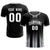 Custom Black Gray Vertical Training Uniform Soccer Sets Jersey