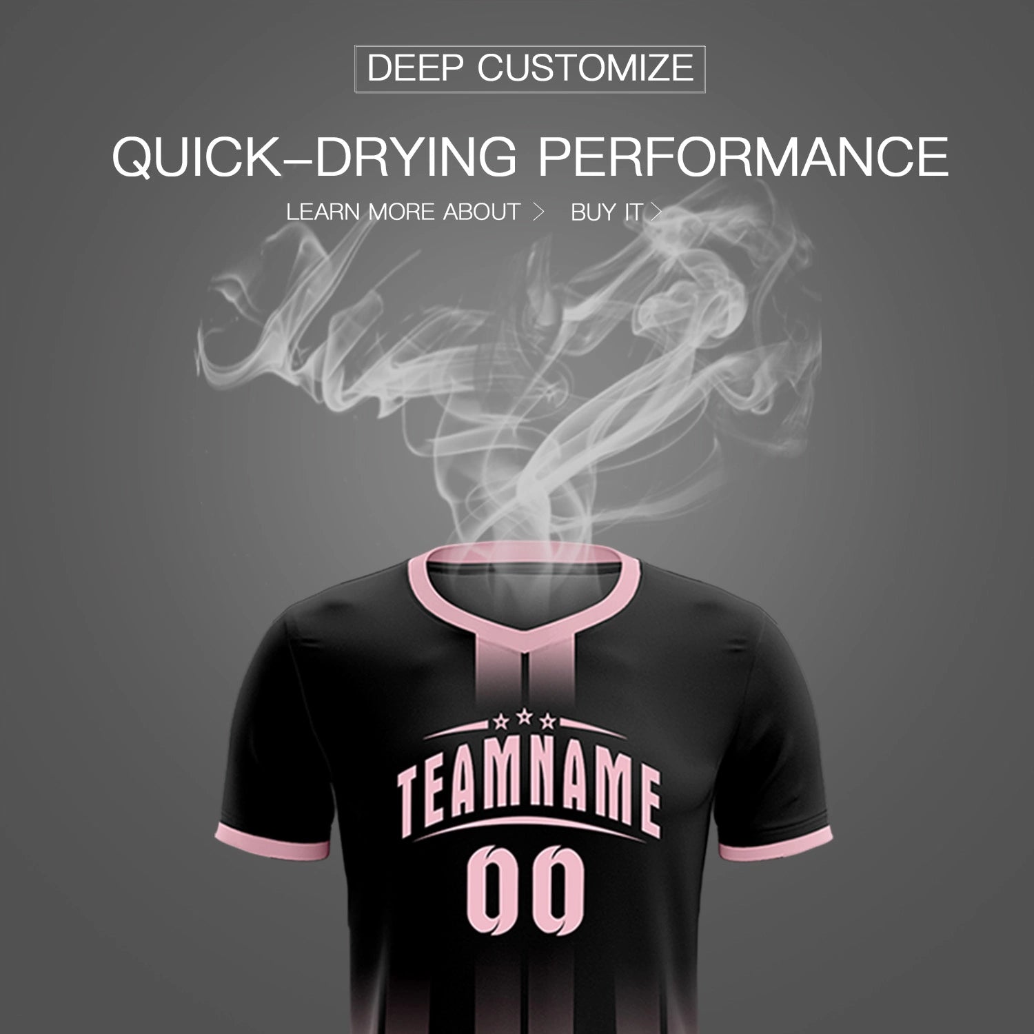 Custom Black Light Pink Vertical Training Uniform Soccer Sets Jersey