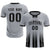 Custom Gray Black Vertical Training Uniform Soccer Sets Jersey