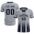 Custom Gray Navy Vertical Training Uniform Soccer Sets Jersey