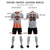 Custom Gray Orange Vertical Training Uniform Soccer Sets Jersey