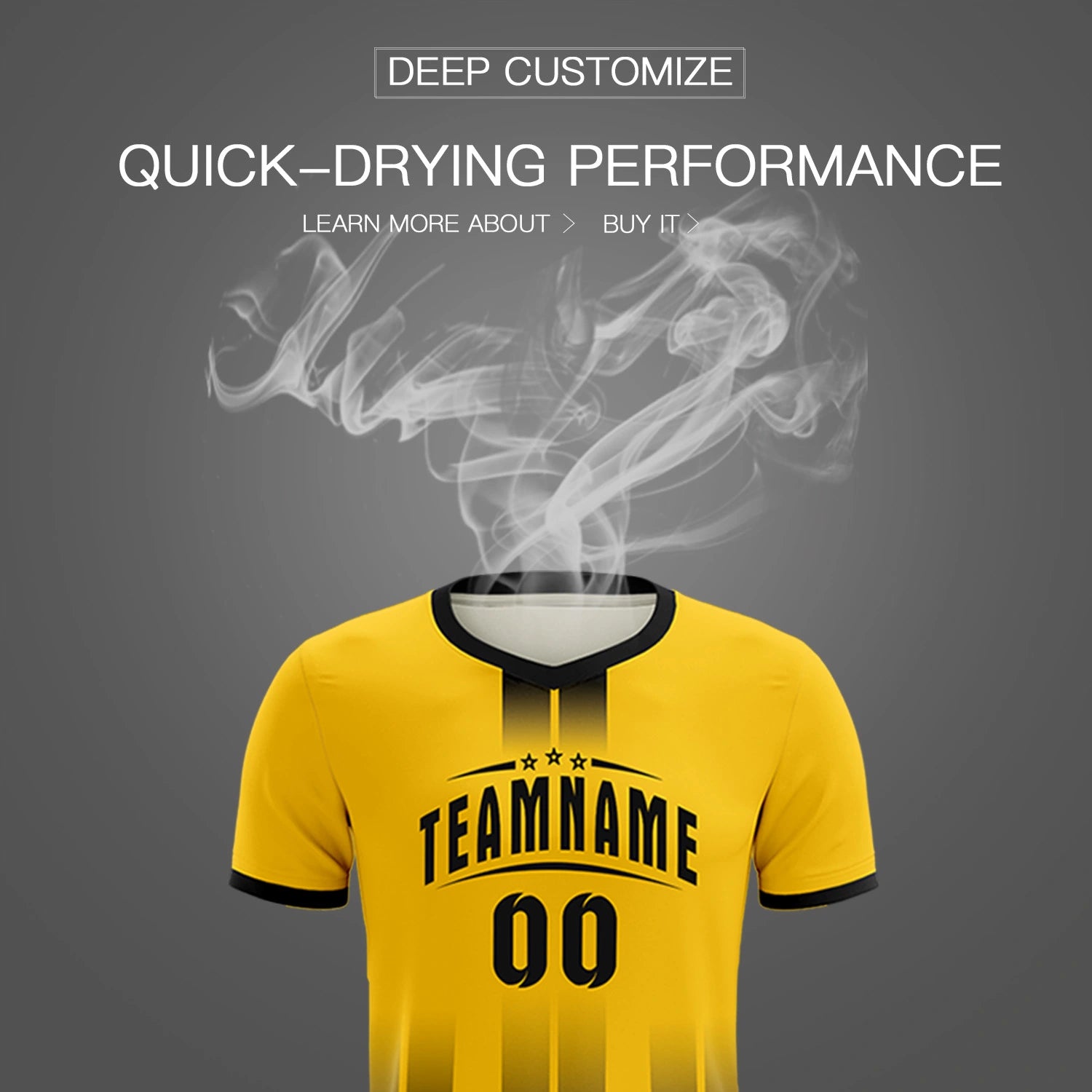 Custom Gold01 Black Vertical Training Uniform Soccer Sets Jersey