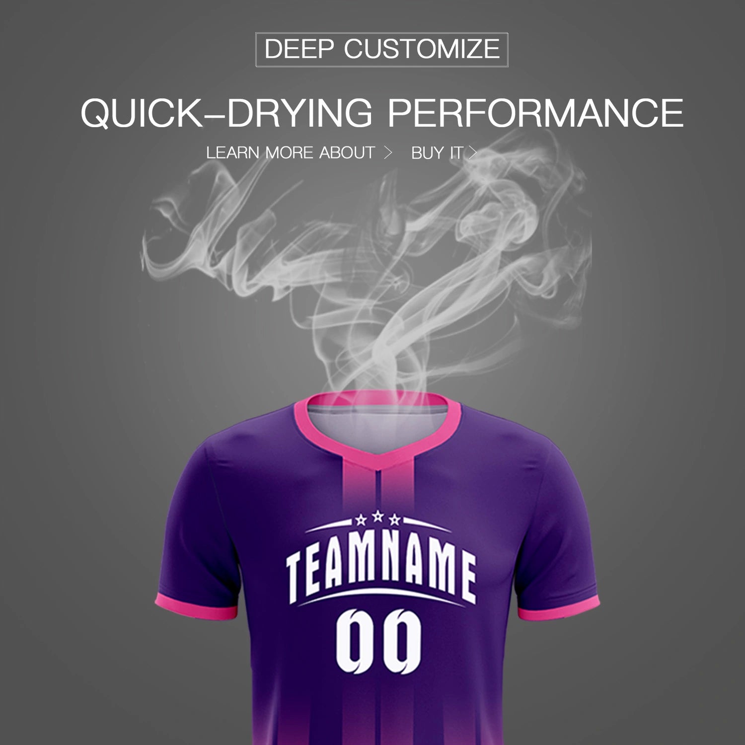 Custom Purple Pink Vertical Training Uniform Soccer Sets Jersey