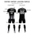 Custom Black Gray Vertical Training Uniform Soccer Sets Jersey