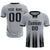 Custom Gray Black Vertical Training Uniform Soccer Sets Jersey