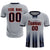 Custom Gray Navy Vertical Training Uniform Soccer Sets Jersey