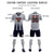 Custom Gray Navy Vertical Training Uniform Soccer Sets Jersey