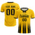 Custom Gold01 Black Vertical Training Uniform Soccer Sets Jersey