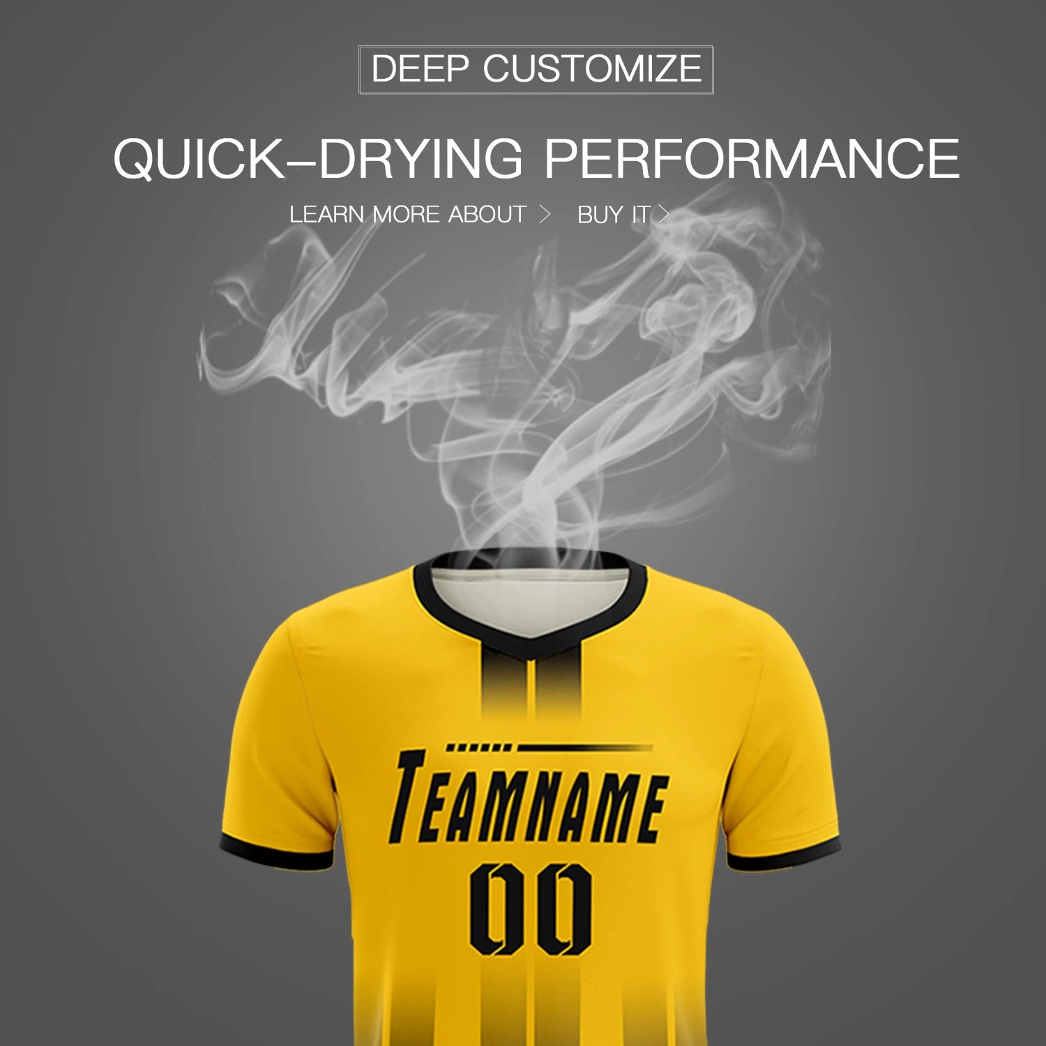 Custom Gold01 Black Vertical Training Uniform Soccer Sets Jersey