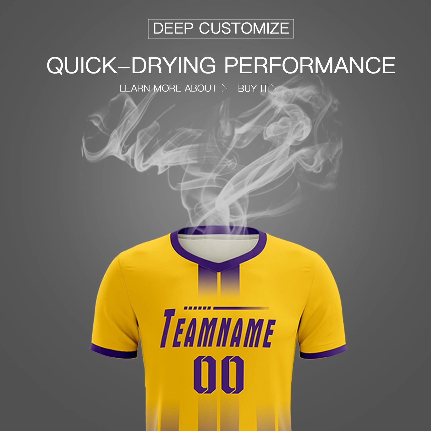 Custom Gold01 Purple Vertical Training Uniform Soccer Sets Jersey