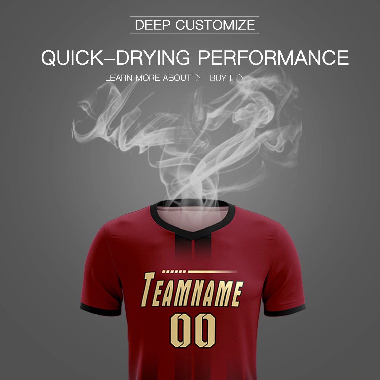 Custom Crimson Black Vertical Training Uniform Soccer Sets Jersey