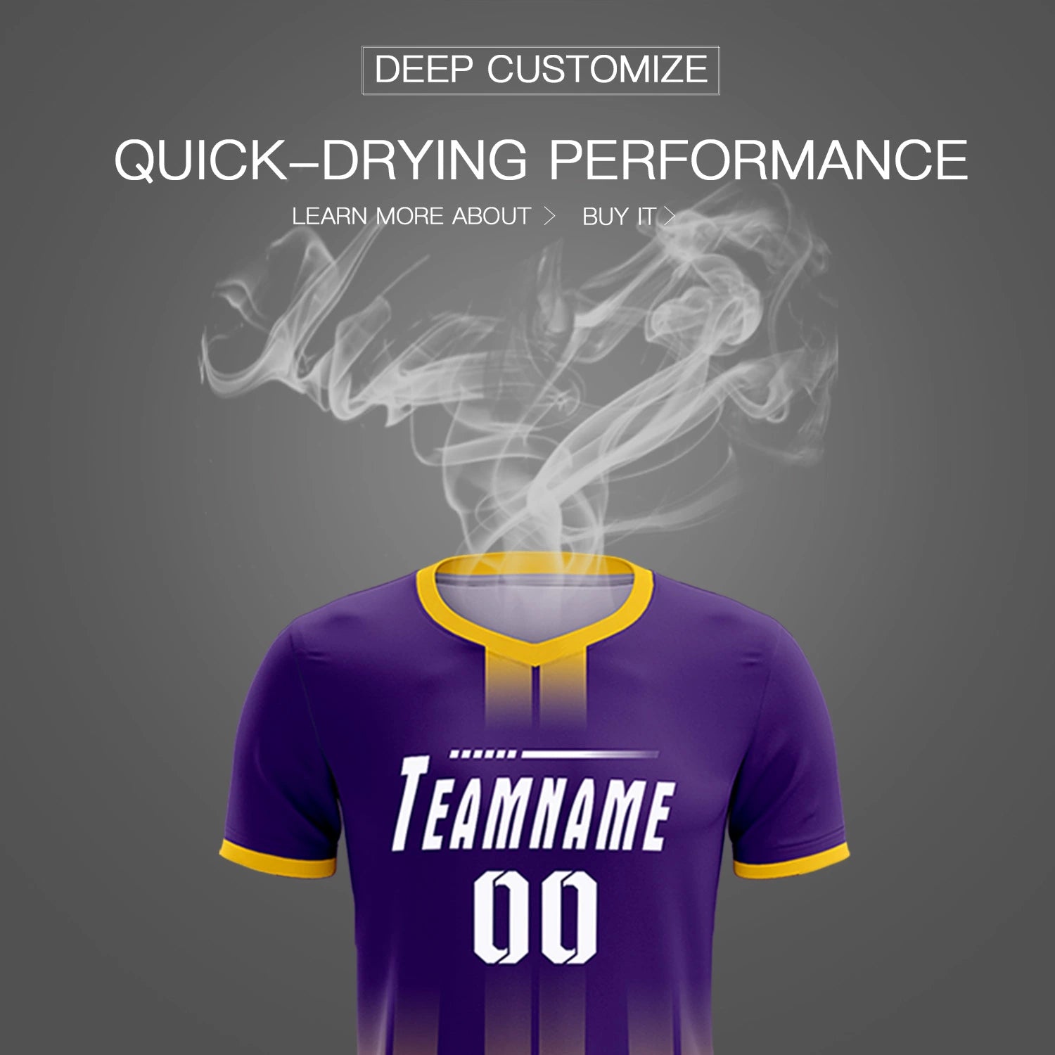 Custom Purple Gold01 Vertical Training Uniform Soccer Sets Jersey