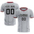 Custom Gray Crimson Breathable Soccer Sets Jersey