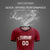 Custom Crimson Black Breathable Soccer Sets Jersey