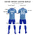 Custom Light Blue Royal Blue Breathable Soccer Sets Jersey