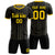 Custom Black Gold 01 Breathable Soccer Sets Jersey