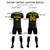 Custom Black Gold 01 Breathable Soccer Sets Jersey