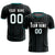 Custom Black Midnight Green Breathable Soccer Sets Jersey