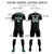 Custom Black Midnight Green Breathable Soccer Sets Jersey