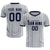 Custom Gray Navy Breathable Soccer Sets Jersey