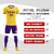 Custom Gold 01 Purple Breathable Soccer Sets Jersey