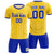 Custom Gold 01 Royal Blue Breathable Soccer Sets Jersey