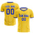 Custom Gold 01 Royal Blue Breathable Soccer Sets Jersey