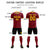 Custom Crimson Gold 01 Breathable Soccer Sets Jersey