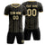 Custom Black Khaki Breathable Soccer Sets Jersey