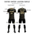 Custom Black Khaki Breathable Soccer Sets Jersey