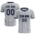 Custom Gray Navy Breathable Soccer Sets Jersey