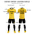 Custom Gold 01 Black Breathable Soccer Sets Jersey