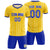 Custom Gold 01 Royal Blue Breathable Soccer Sets Jersey