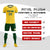 Custom Gold 01 Green Breathable Soccer Sets Jersey