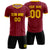 Custom Crimson Gold 01 Breathable Soccer Sets Jersey