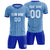 Custom Light Blue Royal Blue Breathable Soccer Sets Jersey