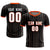 Custom Black Orange Breathable Soccer Sets Jersey