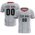 Custom Gray Crimson Breathable Soccer Sets Jersey