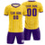 Custom Gold 01 Purple Breathable Soccer Sets Jersey