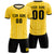 Custom Gold 01 Black Breathable Soccer Sets Jersey