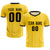 Custom Gold 01 Black Breathable Soccer Sets Jersey