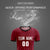 Custom Crimson Black Breathable Soccer Sets Jersey