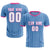 Custom Light Blue Pink Breathable Soccer Sets Jersey