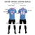 Custom Light Blue Pink Breathable Soccer Sets Jersey