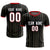 Custom Black Red Breathable Soccer Sets Jersey