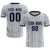 Custom Gray Navy Breathable Soccer Sets Jersey